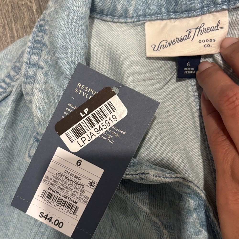 Universal Thread Light Blue Jumpsuit - Picture 2 of 3